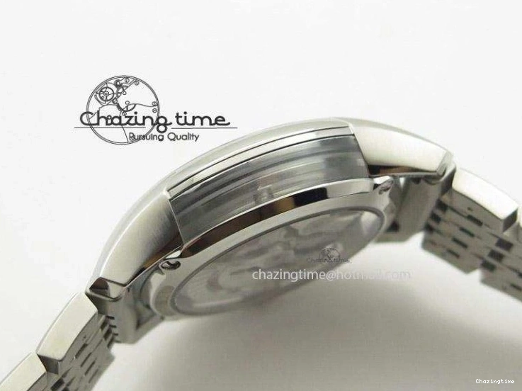 0226 De Ville Hour Vision Co-Axial 41mm SS V6F Best Edition Black Dial On SS Bracelet A BestValue 8277